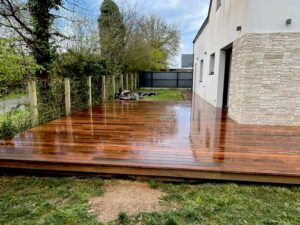 Image d'une terrasse en ipe realisé en Loire-Atlantique